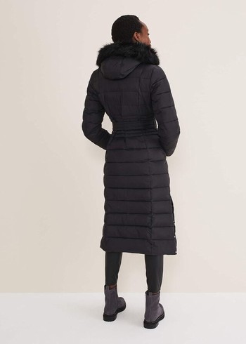 Phase Eight Sofie Waisted Puffer Coats Black Canada | MFJNIH-156